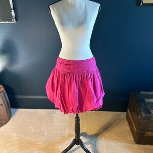Maeve by Anthropologie poplin bubble mini Skirt (pink/rose)